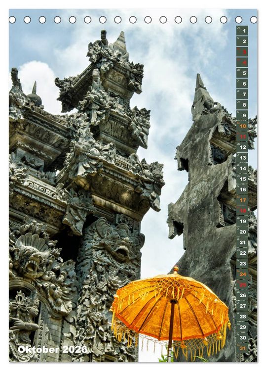 Produktbild: Exotisches Bali (Tischkalender 2026 DIN A5 hoch), CALVENDO Monatskalender