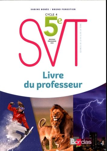 Produktbild: Svt 5e : livre du professeur