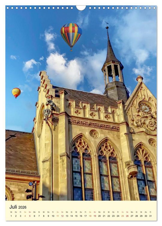 Produktbild: Geliebtes Erfurt (Wandkalender 2026 DIN A3 hoch), CALVENDO Monatskalender