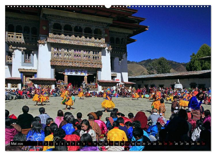 Produktbild: K&ouml;nigreich Bhutan - Juwel am Himalaya (hochwertiger Premium Wandkalender 2026 DIN A2 quer), Kunstdruck in Hochglanz