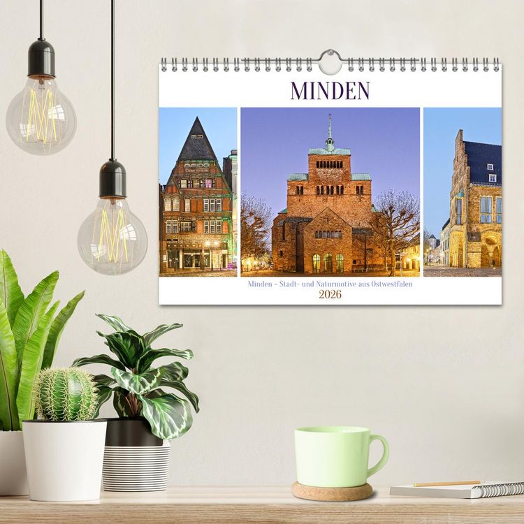 Produktbild: Minden &ndash; Stadt- und Naturmotive aus Ostwestfalen (Wandkalender 2026 DIN A4 quer), CALVENDO Monatskalender