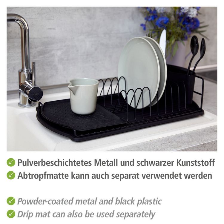 Produktbild: Geschirrabtropfer Mod. Basic Schwarz, f&uuml;r die Sp&uuml;le