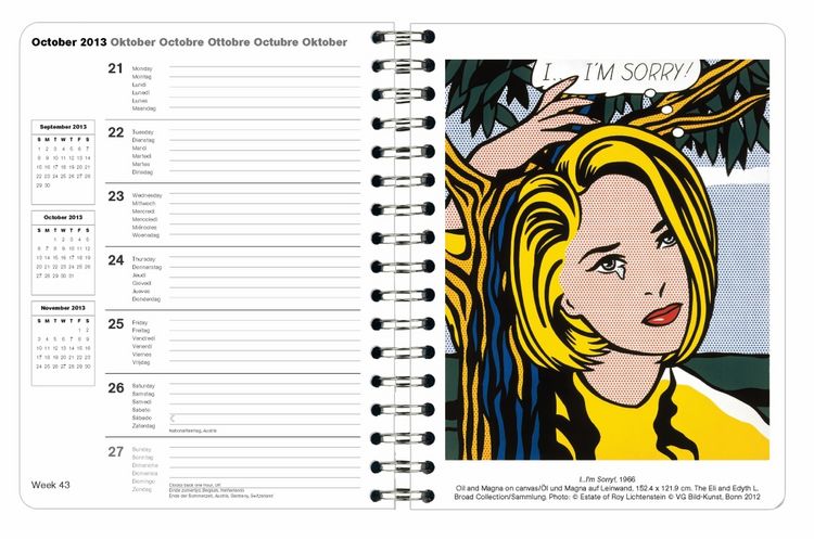 Produktbild: Roy Lichtenstein, Buchkalender 2013
