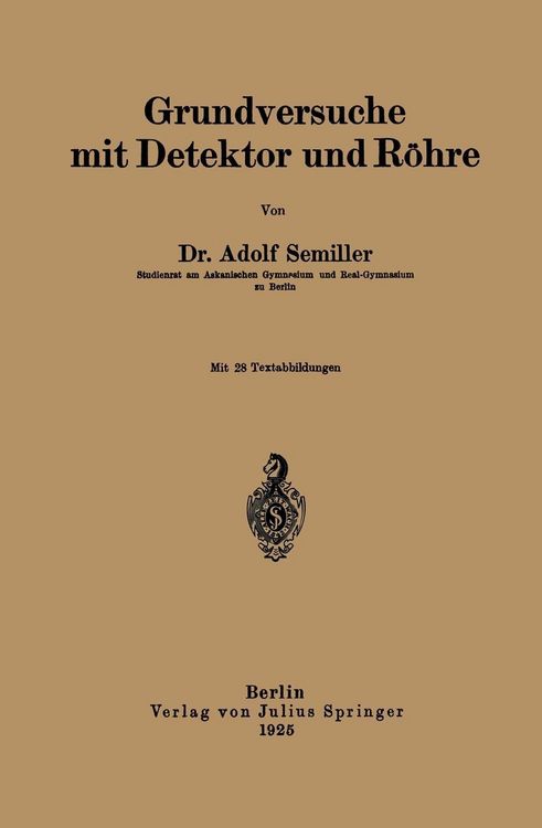 Produktbild: Grundversuche mit Detektor und R&ouml;hre
