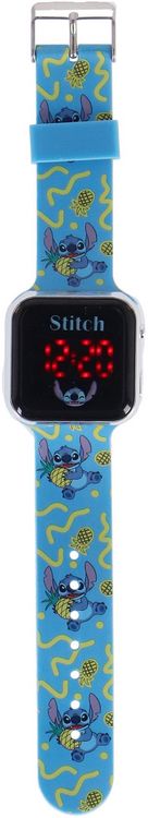 Produktbild: Accutime LED-Kinderuhr Lilo & Stitch (blau), Stitch Digitaluhr mit LED-Anzeige