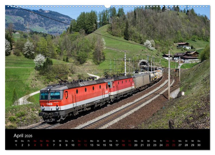 Produktbild: Die Bahn im Salzburgerland (hochwertiger Premium Wandkalender 2026 DIN A2 quer), Kunstdruck in Hochglanz