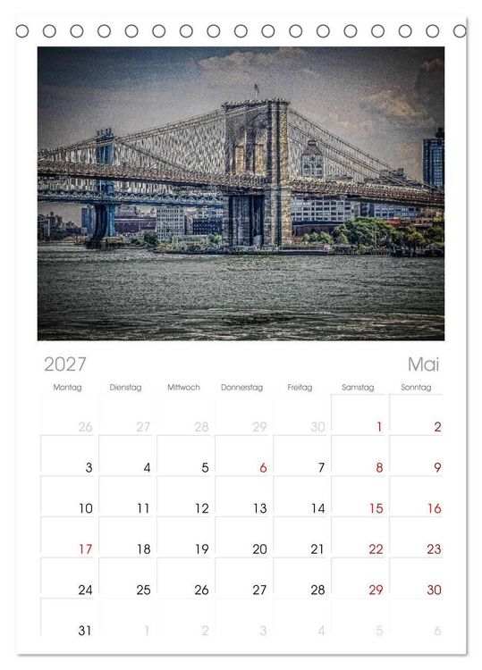 Produktbild: Tischplaner 2027 - New York feeling (A5 Tischkalender zum Aufstellen) CALVENDO