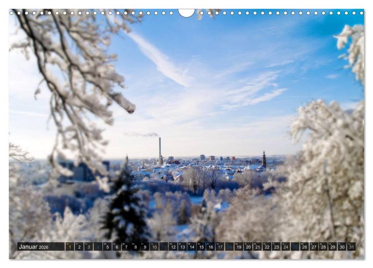 Produktbild: Erlangen von oben (Wandkalender 2026 DIN A3 quer), CALVENDO Monatskalender