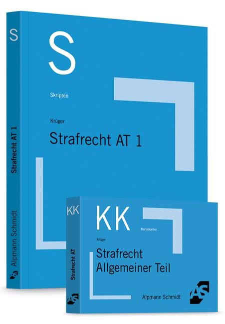 Produktbild: Bundle Kr&uuml;ger/Sch&auml;ffer, Skript Strafrecht AT 1 + Sch&auml;ffer/Rei&szlig;, Karteikarten Strafrecht AT