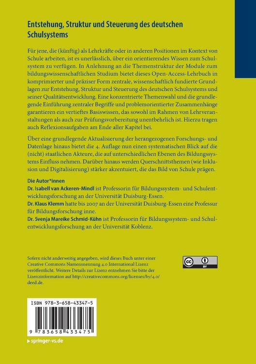 Produktbild: Entstehung, Struktur und Steuerung des deutschen Schulsystems