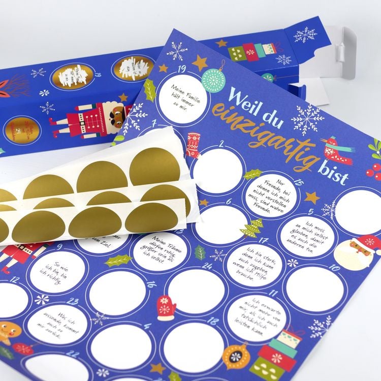 Produktbild: Weil du einzigartig bist &ndash; Der Rubbel-Adventskalender f&uuml;r Jungs