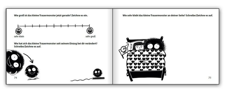 Produktbild: Das kleine Trauermonster - Trauerbew&auml;ltigung zum Mitmachen