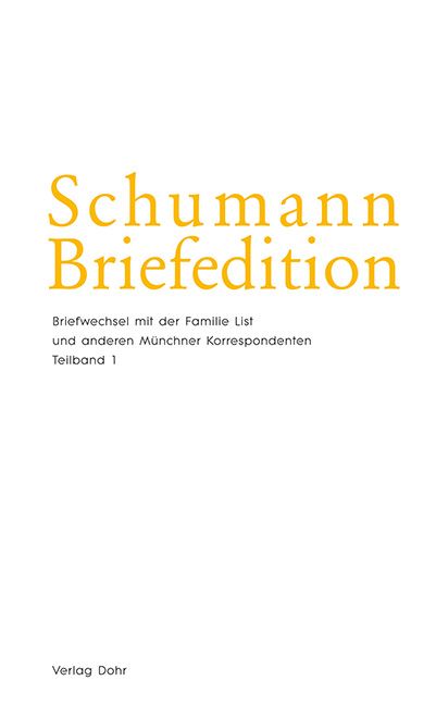 Produktbild: Schumann-Briefedition / Schumann-Briefedition II.8