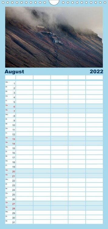 Produktbild: Familienplaner Spitzbergen - Wild.Rau.Ungez&auml;hmt. (Wandkalender 2022 , 21 cm x 45 cm, hoch)
