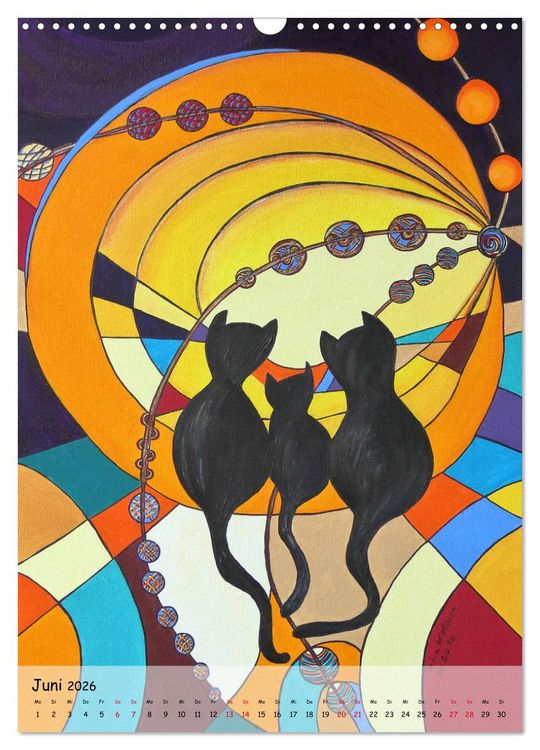 Produktbild: K&auml;tz, Petra Kolossa, Pop-Art-Kunstdrucke (Wandkalender 2026 DIN A3 hoch), CALVENDO Monatskalender