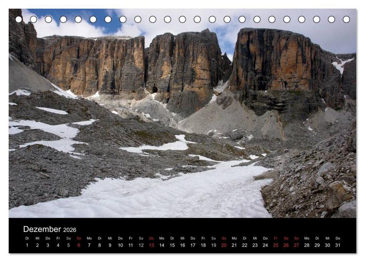 Produktbild: Die Dolomiten &ndash; Wanderparadies in S&uuml;dtirol (Tischkalender 2026 DIN A5 quer), CALVENDO Monatskalender