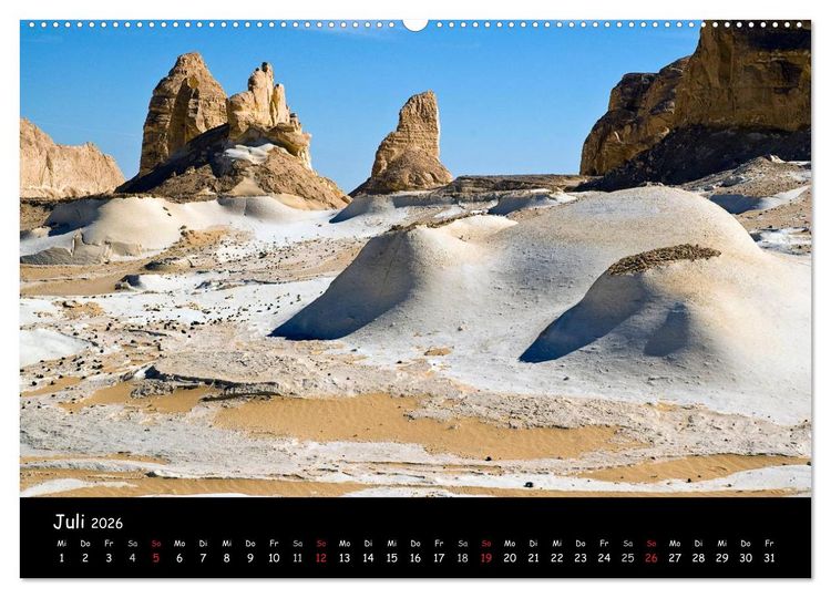 Produktbild: Weisse W&uuml;ste &Auml;gypten (Wandkalender 2026 DIN A2 quer), CALVENDO Monatskalender