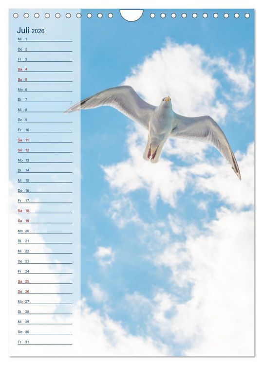 Produktbild: Maritim - Geburtstagskalender (Wandkalender 2026 DIN A4 hoch), CALVENDO Monatskalender