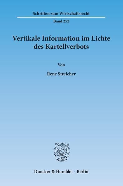 Produktbild: Vertikale Information im Lichte des Kartellverbots.