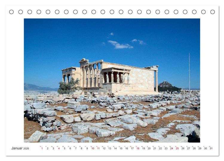 Produktbild: Griechischer Charme (Tischkalender 2026 DIN A5 quer), CALVENDO Monatskalender