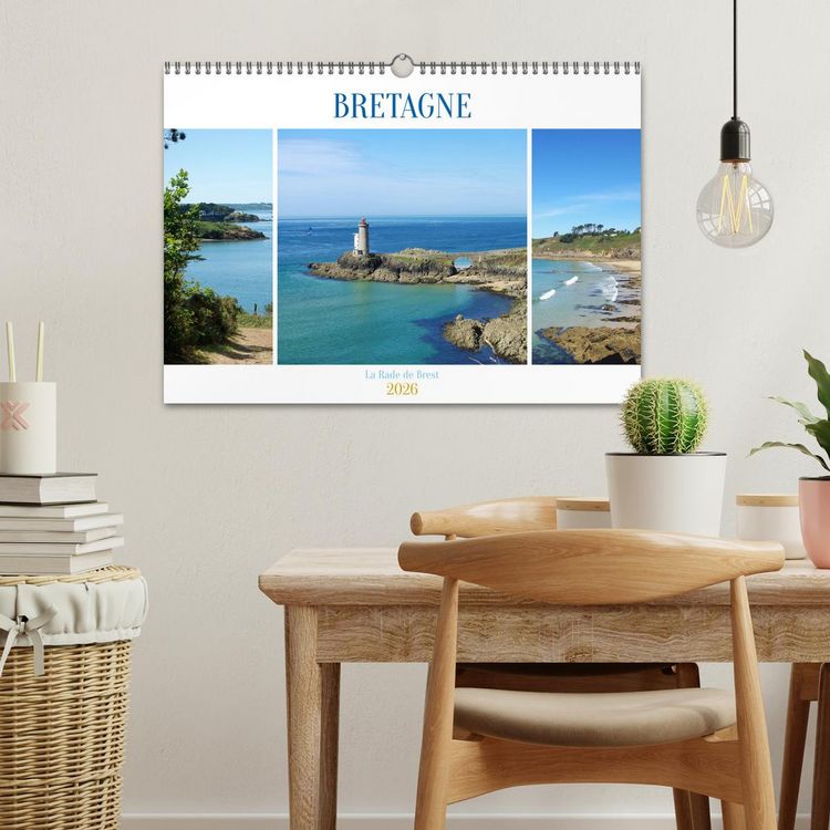 Produktbild: BRETAGNE La Rade de Brest (Calendrier mural 2026 DIN A3 vertical), CALVENDO calendrier mensuel