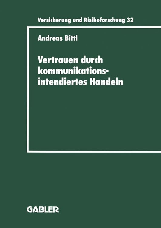 Produktbild: Vertrauen durch kommunikationsintendiertes Handeln
