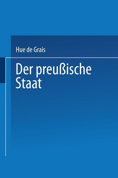 Produktbild: Der Preu&szlig;ische Staat