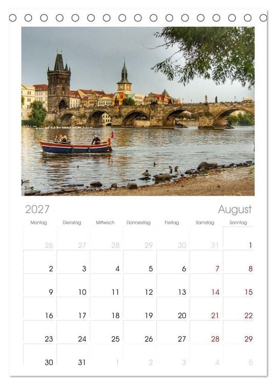 Produktbild: Tischplaner 2027 - Prag. Du bist so sch&ouml;n (A5 Tischkalender zum Aufstellen) CALVENDO