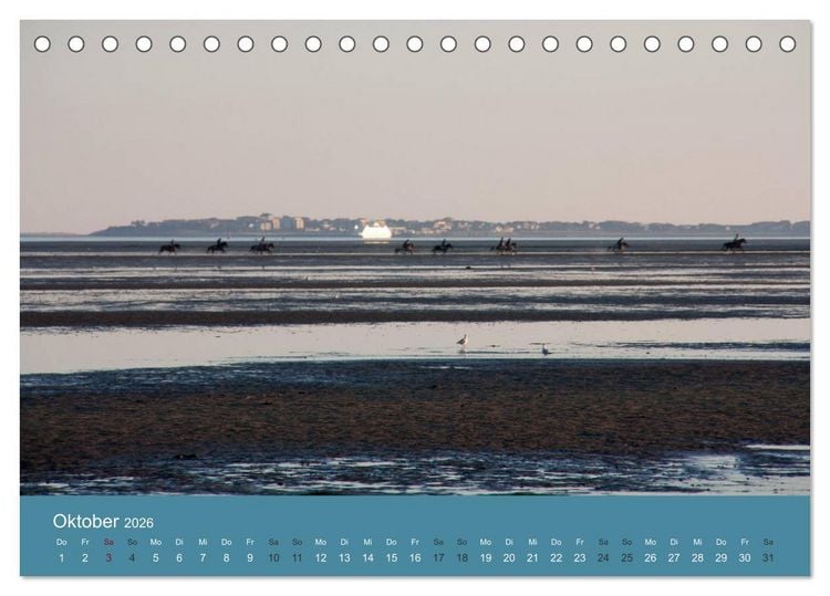 Produktbild: F&ouml;hr 2026. Portr&auml;t einer Insel (Tischkalender 2026 DIN A5 quer), CALVENDO Monatskalender