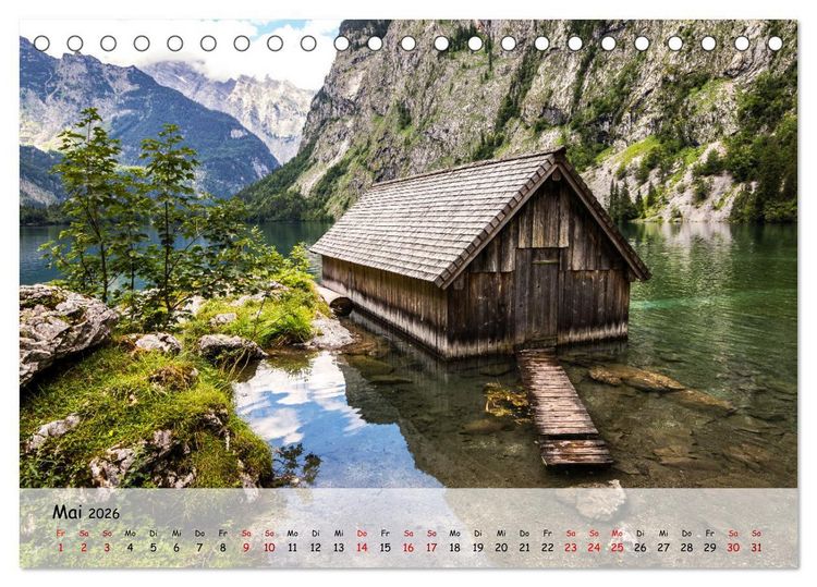 Produktbild: Unser Berchtesgadener Land (Tischkalender 2026 DIN A5 quer), CALVENDO Monatskalender