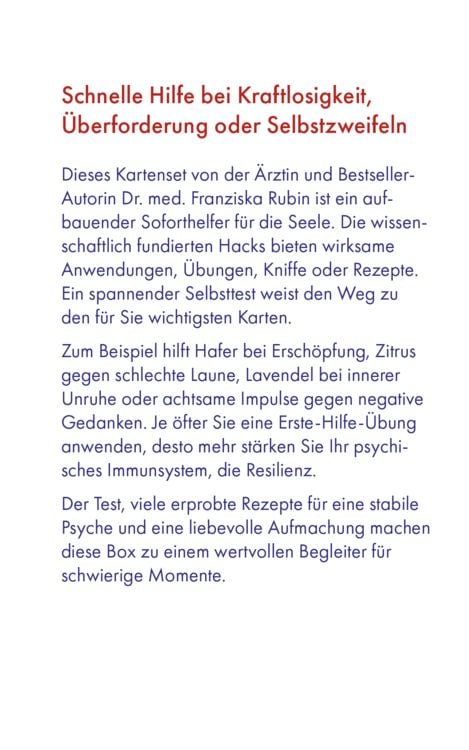 Produktbild: Die Erste-Hilfe-Box f&uuml;r die Seele