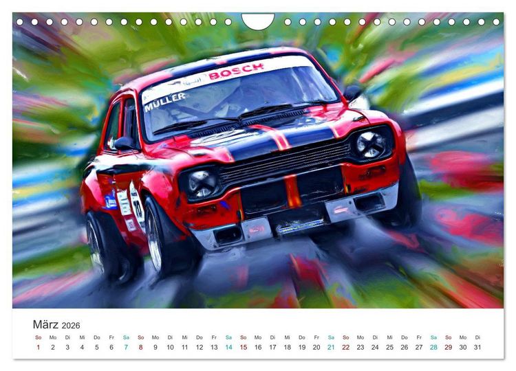 Produktbild: Kultautos - Capri und Escort (Wandkalender 2026 DIN A4 quer), CALVENDO Monatskalender