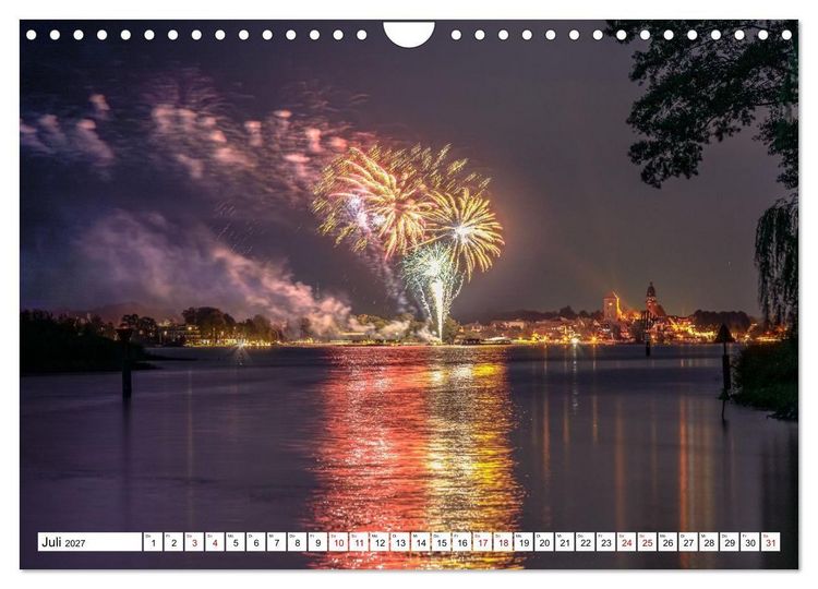 Produktbild: Waren M&uuml;ritz, nach Sonnenuntergang (Wandkalender 2027 DIN A4 quer), CALVENDO Monatskalender