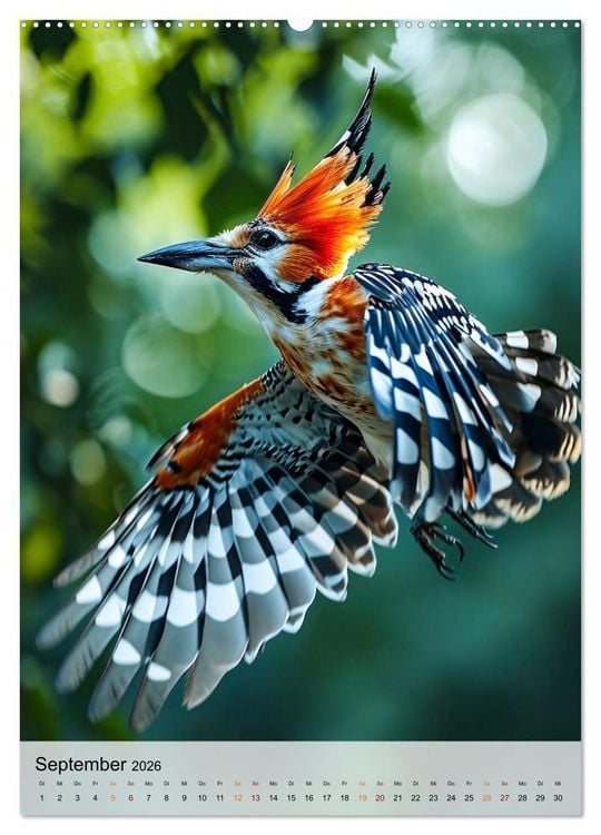 Produktbild: V&ouml;gel - K&uuml;nstler im Flug (hochwertiger Premium Wandkalender 2026 DIN A2 hoch), Kunstdruck in Hochglanz