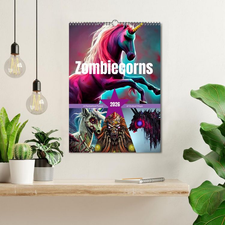 Produktbild: Zombiecorns (Wall Calendar 2026 DIN A3 portrait), CALVENDO 12 Month Wall Calendar