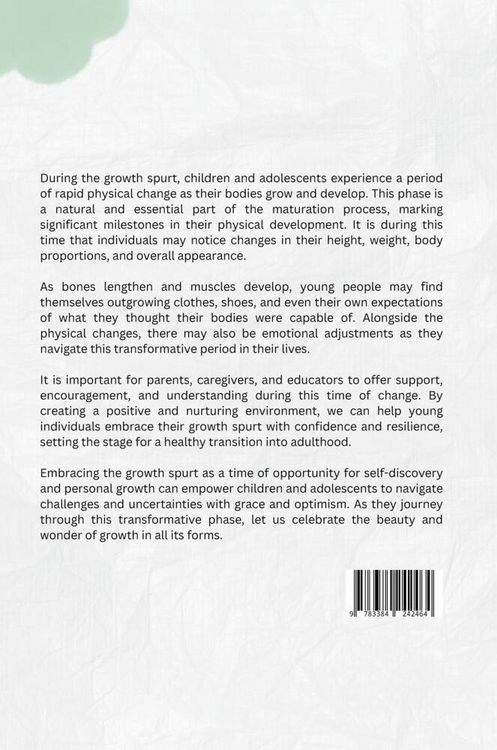 Produktbild: The Growth Spurt: A Time of Rapid Physical Change in Childhood and Adolescence