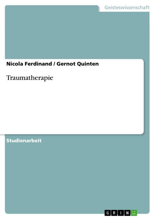Produktbild: Traumatherapie