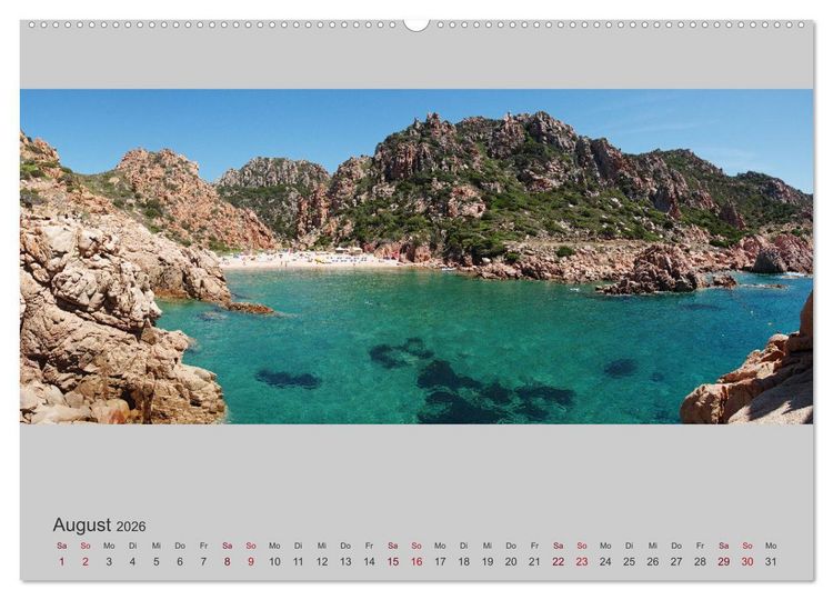 Produktbild: Sardinien &ndash; Die Nordk&uuml;ste (Wandkalender 2026 DIN A2 quer), CALVENDO Monatskalender