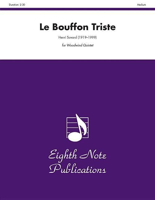 Produktbild: Savard, H: Bouffon Triste