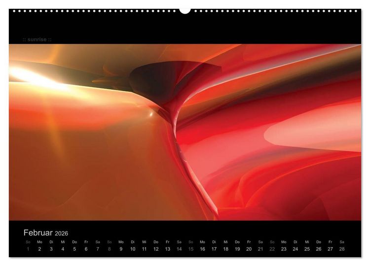 Produktbild: Abstrakte Kunst (hochwertiger Premium Wandkalender 2026 DIN A2 quer), Kunstdruck in Hochglanz