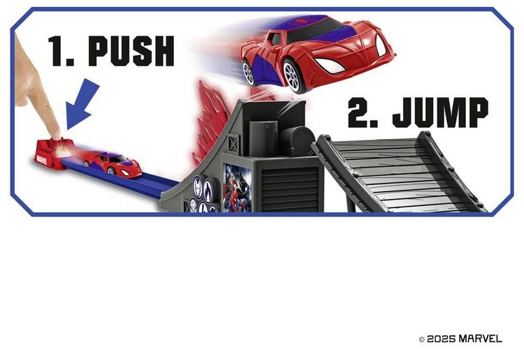Produktbild: JADA TOYS Marvel Bridge Jumper Rennstrecke