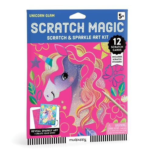 Produktbild: Unicorn Glam Scratch & Sparkle Art Activity Kit