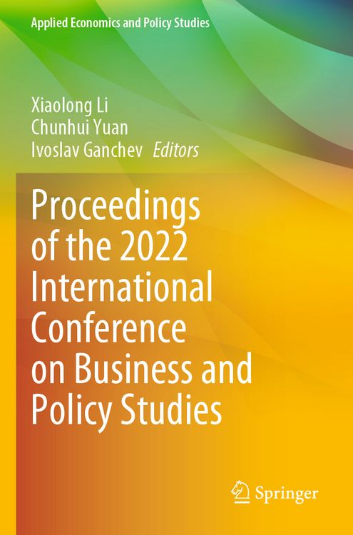 Produktbild: Proceedings of the 2022 International Conference on Business and Policy Studies