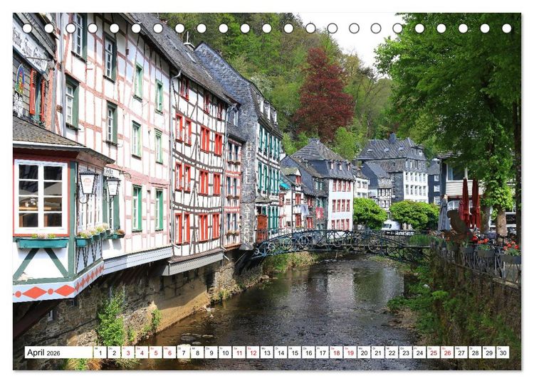 Produktbild: Liebenswertes Monschau (Tischkalender 2026 DIN A5 quer), CALVENDO Monatskalender