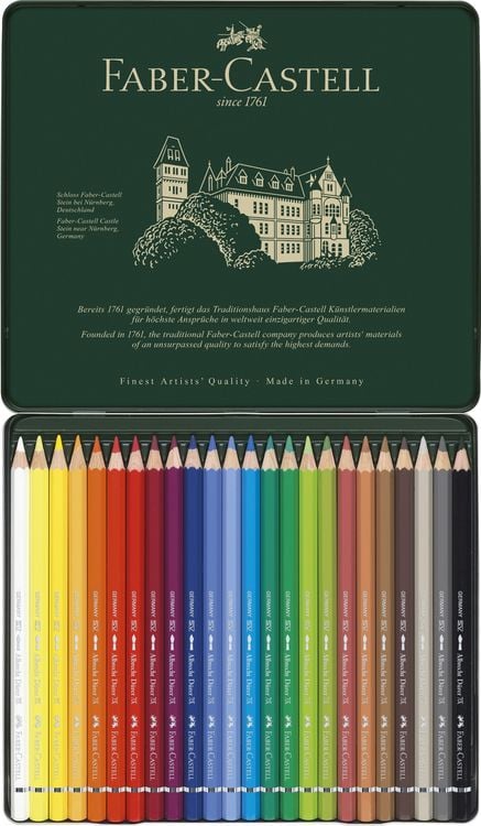 Produktbild: Faber-Castell Aquarellstifte Albrecht D&uuml;rer, 24er Set Metalletui