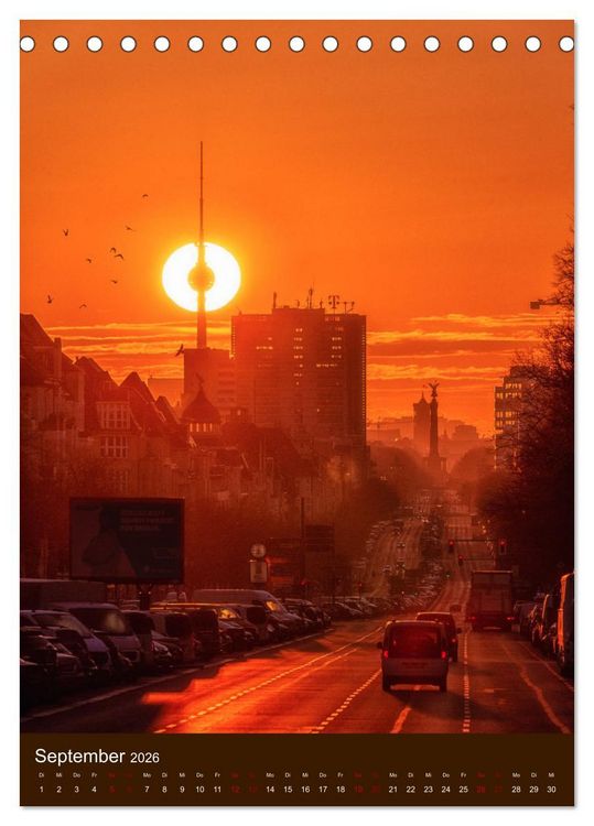 Produktbild: Berliner Fernsehturm - Magische Momente (Tischkalender 2026 DIN A5 hoch), CALVENDO Monatskalender