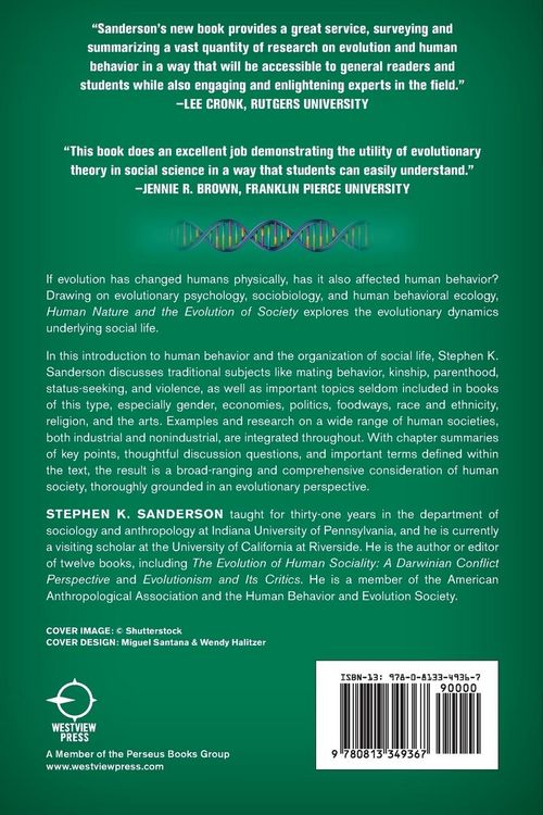 Produktbild: Human Nature and the Evolution of Society