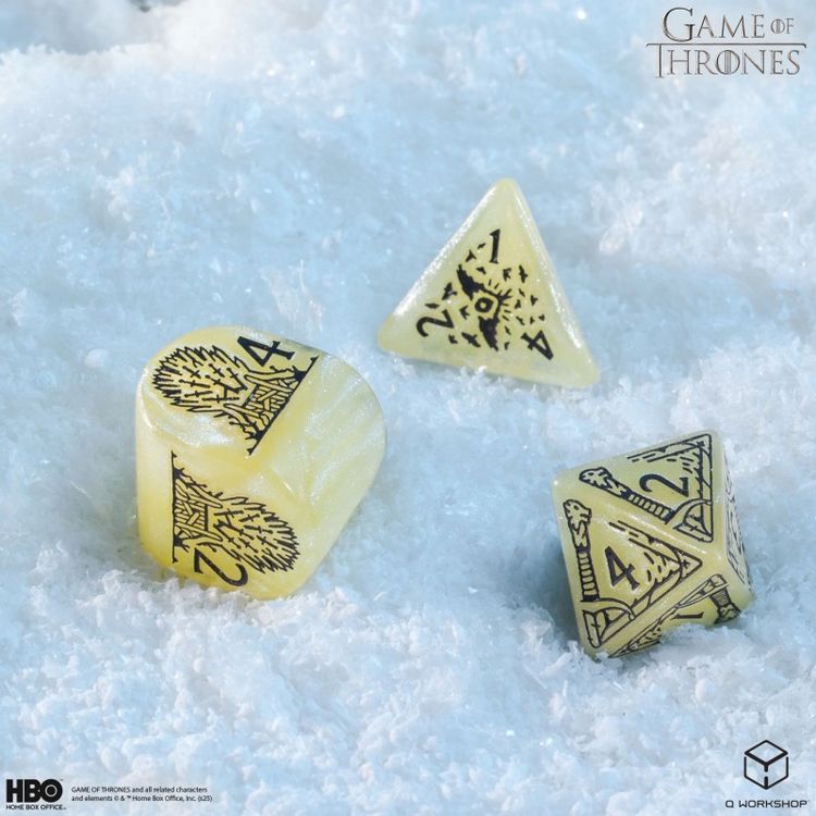 Produktbild: Q-Workshop QWO97676 - Game of Thrones, Stark Dice Set, 8-teilig