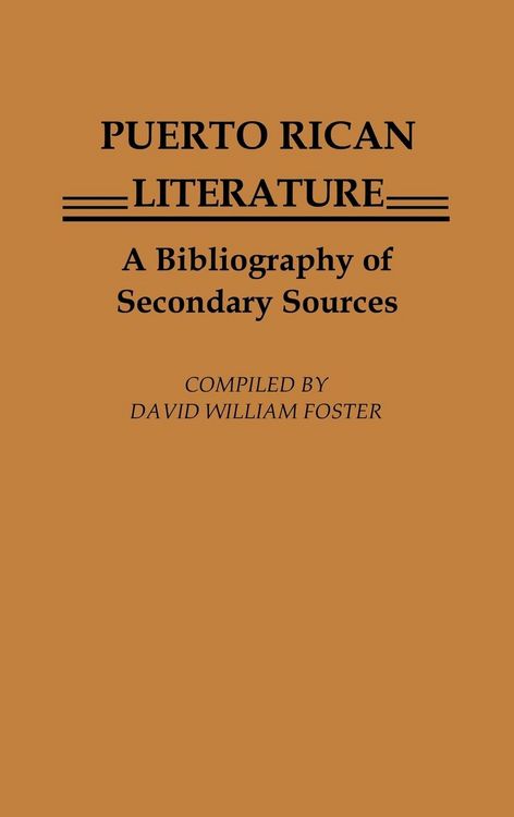Produktbild: Puerto Rican Literature