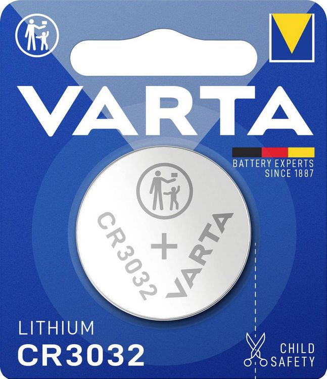 Produktbild: Varta Knopfzelle CR3032 3V 1 St. LITHIUM Coin CR3032 Blister 1